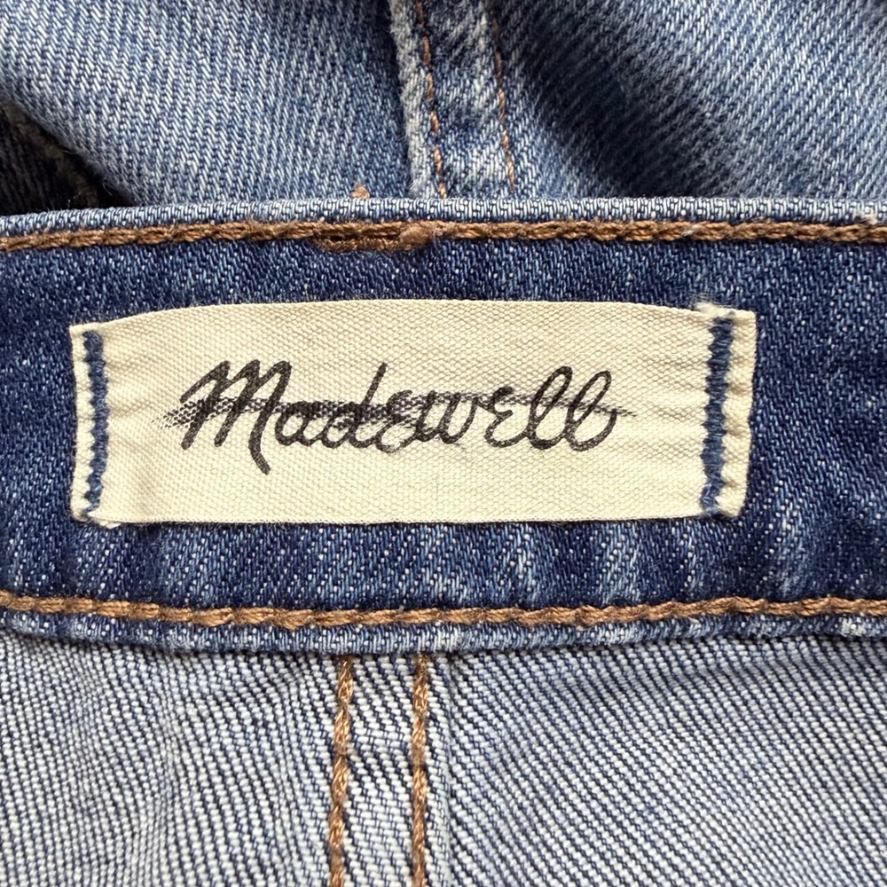 Madewell Tall Wide-Leg Crop Jeans Marsing Wash: Raw-Hem Edition High Rise Sz 29 - Picture 7 of 14